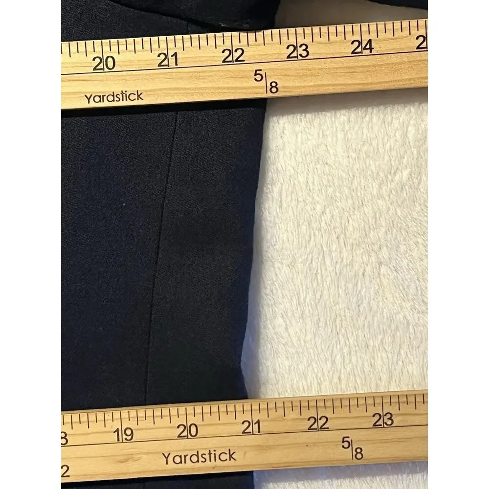 Vintage Austin Reed 40L Navy Blue Flannel Blazer Shank Buttons Unconstructed - Picture 12 of 16